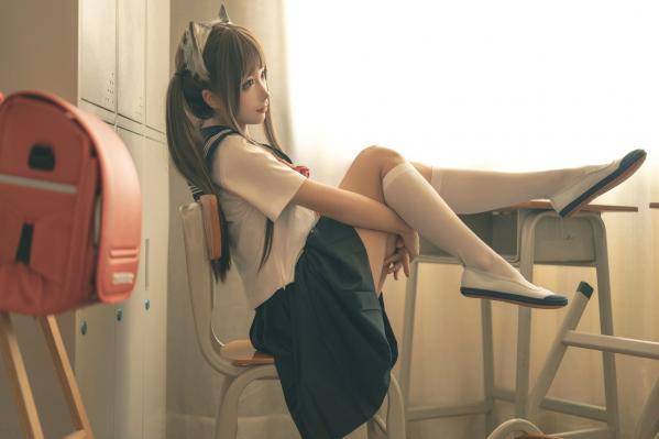蠢沫沫   蠢沫沫-143-放学后-School-Kitty，精选校服制服角色扮演私房摄影作品，展现纯欲诱惑与极致魅力第7张图片