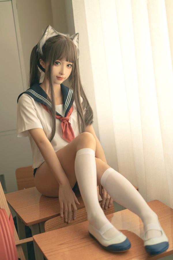 蠢沫沫   蠢沫沫-143-放学后-School-Kitty，精选校服制服角色扮演私房摄影作品，展现纯欲诱惑与极致魅力第17张图片