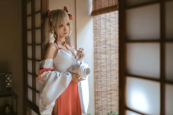 蠢沫沫   蠢沫沫-132-可畏巫女造型：绝美二次元少女，精致和风私房，令人心动的纯欲魅力第47张图片