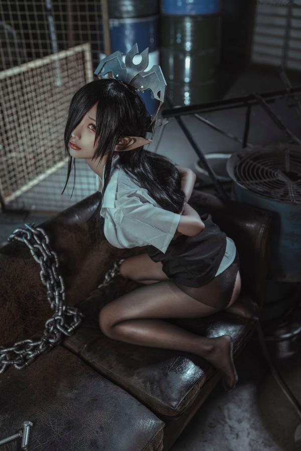 蠢沫沫   蠢沫沫黑兽精灵Cosplay，暗黑女王风极致诱惑，高清人像写真套图大赏第2张图片