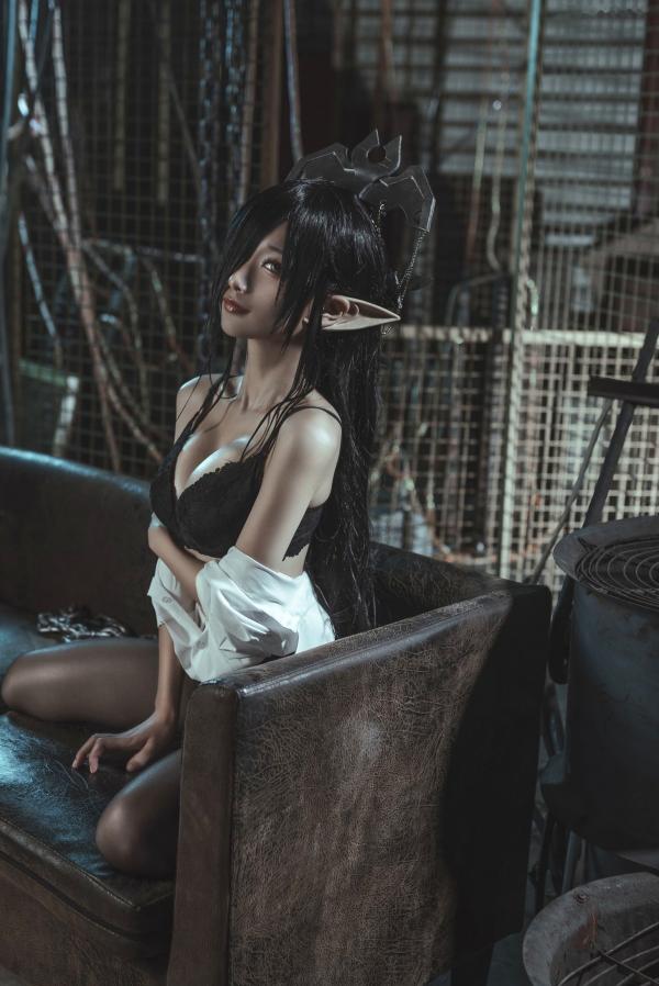 蠢沫沫   蠢沫沫黑兽精灵Cosplay，暗黑女王风极致诱惑，高清人像写真套图大赏第10张图片