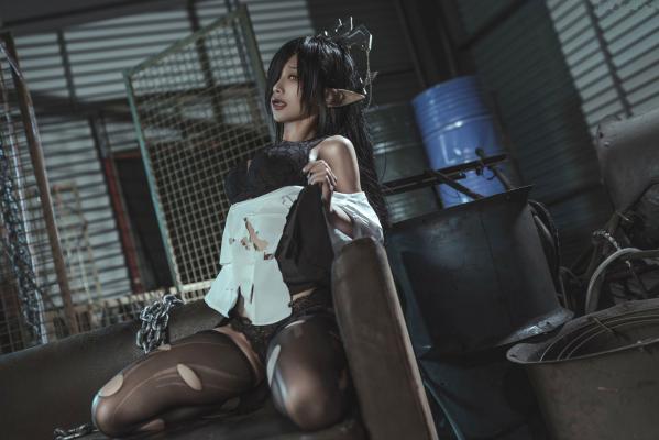 蠢沫沫   蠢沫沫黑兽精灵Cosplay，暗黑女王风极致诱惑，高清人像写真套图大赏第16张图片