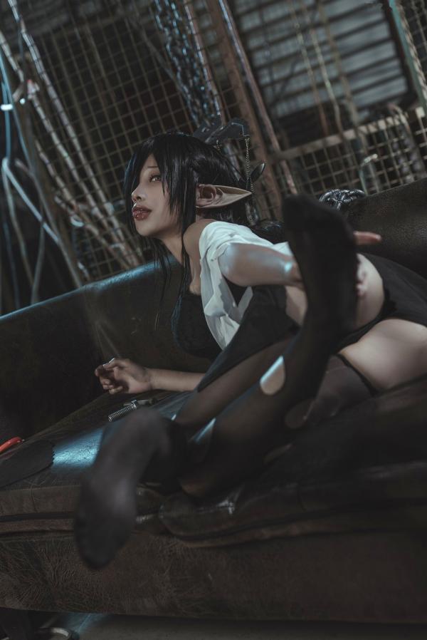蠢沫沫   蠢沫沫黑兽精灵Cosplay，暗黑女王风极致诱惑，高清人像写真套图大赏第19张图片