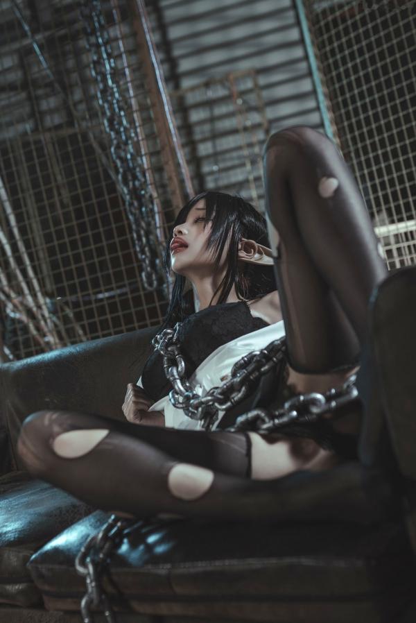 蠢沫沫   蠢沫沫黑兽精灵Cosplay，暗黑女王风极致诱惑，高清人像写真套图大赏第27张图片