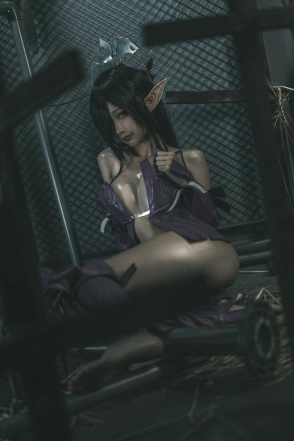 蠢沫沫   蠢沫沫黑兽精灵Cosplay，暗黑女王风极致诱惑，高清人像写真套图大赏第91张图片