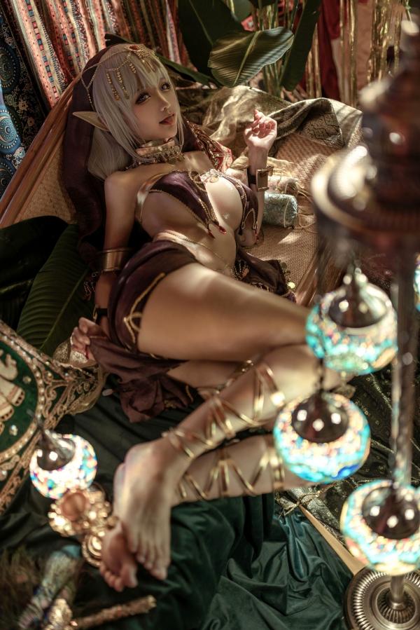 蠢沫沫   蠢沫沫-129-黑兽主题Cosplay：异域精灵风情，华丽珠宝与野性诱惑的视觉写真大片第20张图片