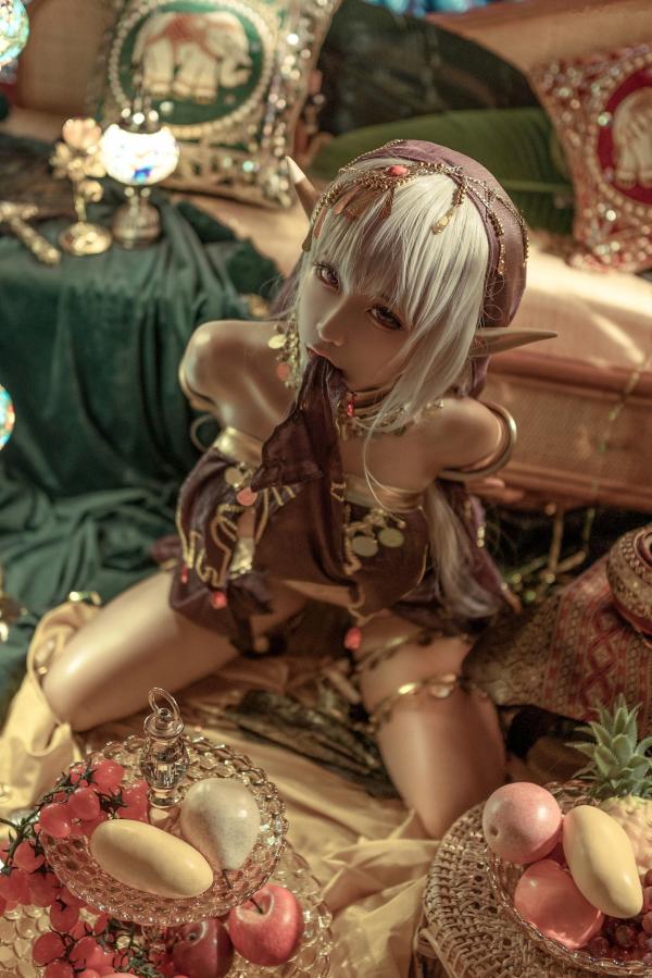 蠢沫沫   蠢沫沫-129-黑兽主题Cosplay：异域精灵风情，华丽珠宝与野性诱惑的视觉写真大片第32张图片