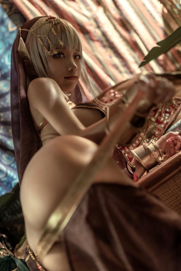 蠢沫沫   蠢沫沫-129-黑兽主题Cosplay：异域精灵风情，华丽珠宝与野性诱惑的视觉写真大片第34张图片