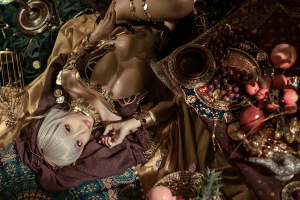 蠢沫沫   蠢沫沫-129-黑兽主题Cosplay：异域精灵风情，华丽珠宝与野性诱惑的视觉写真大片第40张图片