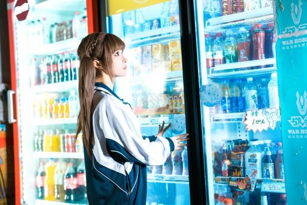 蠢沫沫   蠢沫沫-蠢沫沫奇遇记③：校服书店私房、二次元角色扮演、大胆身体彩绘、日系萝莉诱惑写真第99张图片