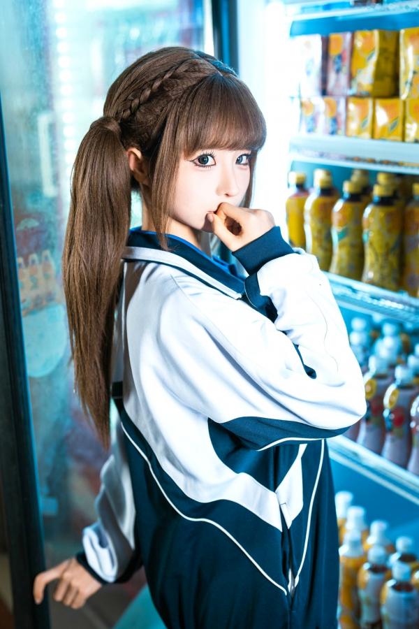 蠢沫沫   蠢沫沫-蠢沫沫奇遇记③：校服书店私房、二次元角色扮演、大胆身体彩绘、日系萝莉诱惑写真第102张图片