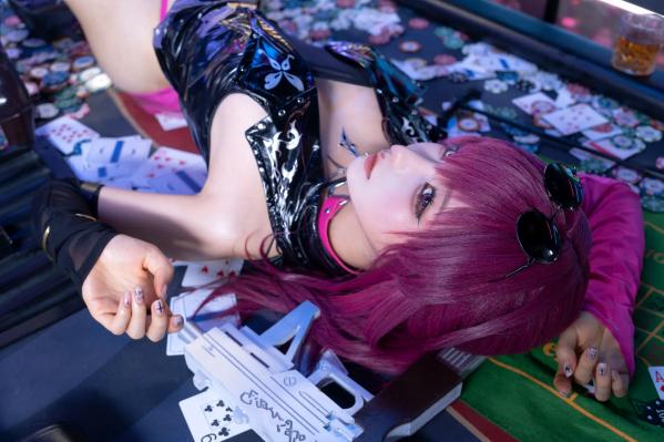 蠢沫沫   蠢沫沫 - 崩坏星穹铁道卡芙卡Cosplay，赌场主题私房性感美臀大尺度尤物写真 [154P]第104张图片