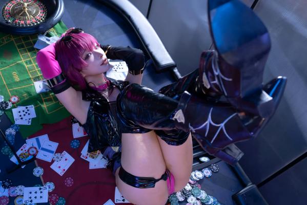 蠢沫沫   蠢沫沫 - 崩坏星穹铁道卡芙卡Cosplay，赌场主题私房性感美臀大尺度尤物写真 [154P]第109张图片