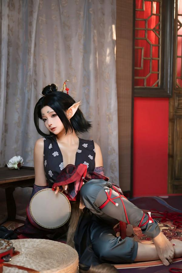 蠢沫沫   蠢沫沫 - 黑神话 萍萍 气质角色扮演，古风红绳束缚极致诱惑私房照[138P]第27张图片