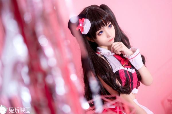 蠢沫沫   蠢沫沫-077-女仆凛：二次元Cosplay动漫风，极致美腿与黑丝制服诱惑，甜美梦幻写真第12张图片