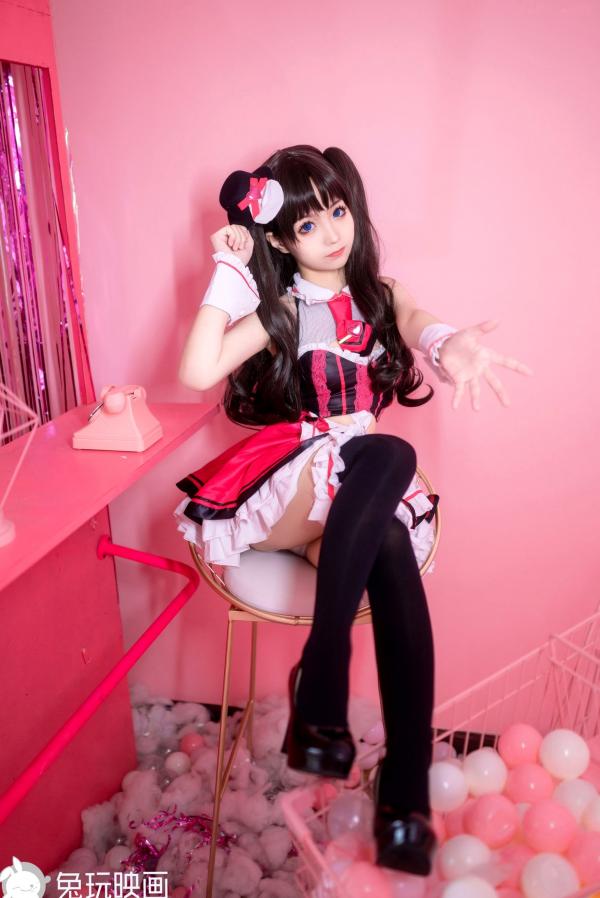 蠢沫沫   蠢沫沫-077-女仆凛：二次元Cosplay动漫风，极致美腿与黑丝制服诱惑，甜美梦幻写真第18张图片