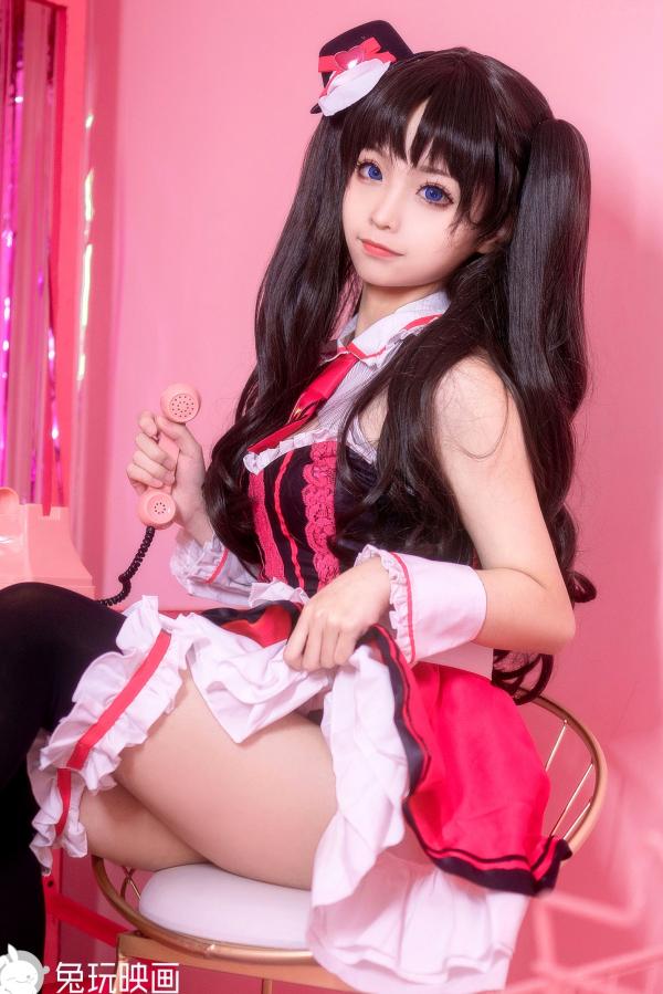 蠢沫沫   蠢沫沫-077-女仆凛：二次元Cosplay动漫风，极致美腿与黑丝制服诱惑，甜美梦幻写真第19张图片