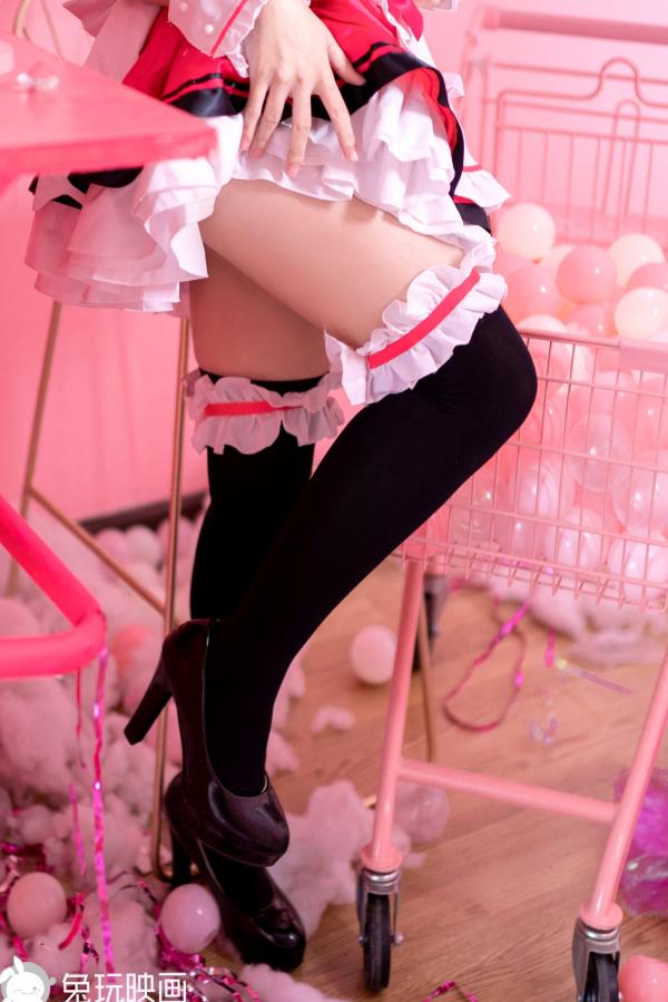 蠢沫沫   蠢沫沫-077-女仆凛：二次元Cosplay动漫风，极致美腿与黑丝制服诱惑，甜美梦幻写真第23张图片