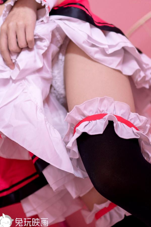 蠢沫沫   蠢沫沫-077-女仆凛：二次元Cosplay动漫风，极致美腿与黑丝制服诱惑，甜美梦幻写真第25张图片