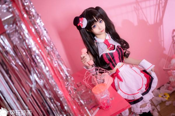 蠢沫沫   蠢沫沫-077-女仆凛：二次元Cosplay动漫风，极致美腿与黑丝制服诱惑，甜美梦幻写真第30张图片