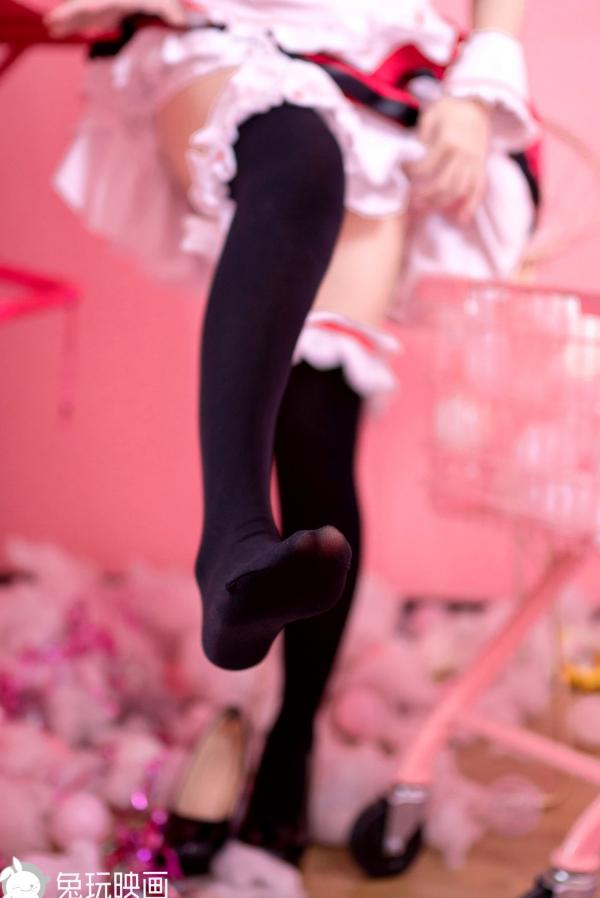 蠢沫沫   蠢沫沫-077-女仆凛：二次元Cosplay动漫风，极致美腿与黑丝制服诱惑，甜美梦幻写真第34张图片