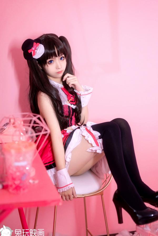 蠢沫沫   蠢沫沫-077-女仆凛：二次元Cosplay动漫风，极致美腿与黑丝制服诱惑，甜美梦幻写真第35张图片
