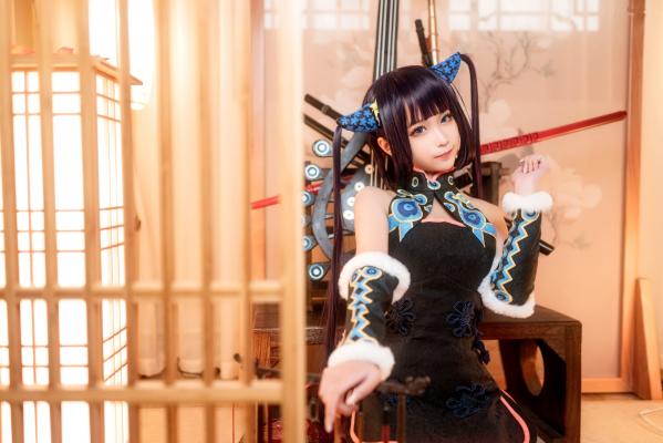 蠢沫沫   蠢沫沫-084-杨玉环二破，精美古风COS作品，私房角色扮演展现诱人美腿与娇羞气质第8张图片