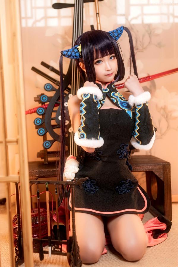 蠢沫沫   蠢沫沫-084-杨玉环二破，精美古风COS作品，私房角色扮演展现诱人美腿与娇羞气质第9张图片
