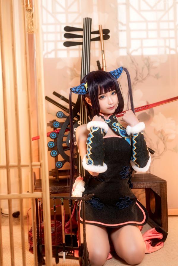 蠢沫沫   蠢沫沫-084-杨玉环二破，精美古风COS作品，私房角色扮演展现诱人美腿与娇羞气质第10张图片