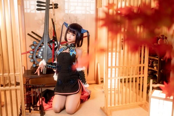 蠢沫沫   蠢沫沫-084-杨玉环二破，精美古风COS作品，私房角色扮演展现诱人美腿与娇羞气质第16张图片