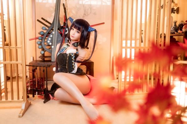 蠢沫沫   蠢沫沫-084-杨玉环二破，精美古风COS作品，私房角色扮演展现诱人美腿与娇羞气质第20张图片
