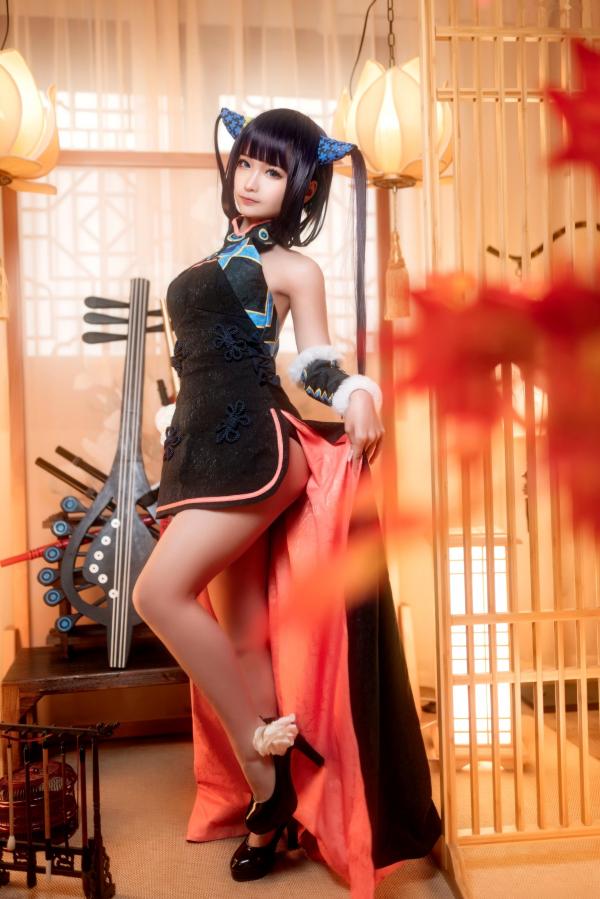 蠢沫沫   蠢沫沫-084-杨玉环二破，精美古风COS作品，私房角色扮演展现诱人美腿与娇羞气质第29张图片