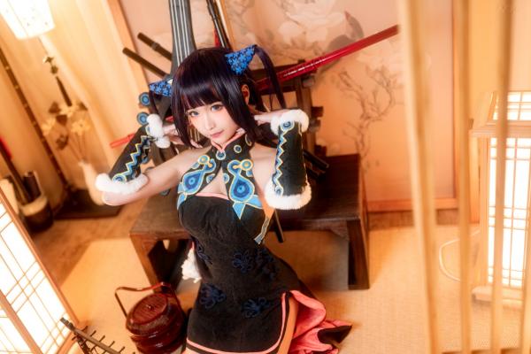 蠢沫沫   蠢沫沫-084-杨玉环二破，精美古风COS作品，私房角色扮演展现诱人美腿与娇羞气质第35张图片