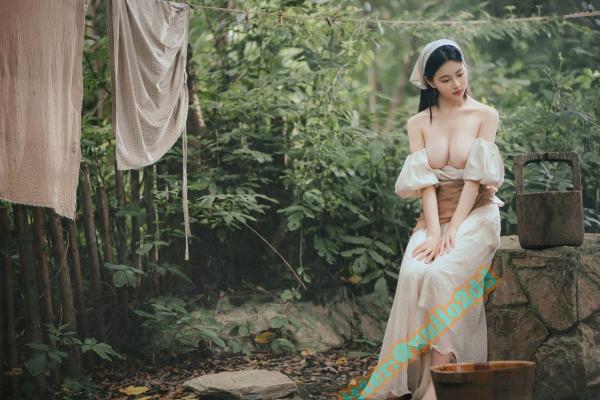 年年Nnian 年年  年年-三沐三熏：户外田园复古风格，清纯农家少女与大尺度私房诱惑写真第11张图片