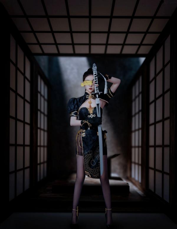 年年Nnian 年年  年年Nnian-宁红叶角色扮演，古风刺客风，性感私房大尺度写真，冷艳决绝之美第1张图片