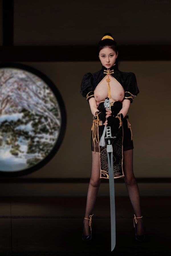 年年Nnian 年年  年年Nnian-宁红叶角色扮演，古风刺客风，性感私房大尺度写真，冷艳决绝之美第19张图片