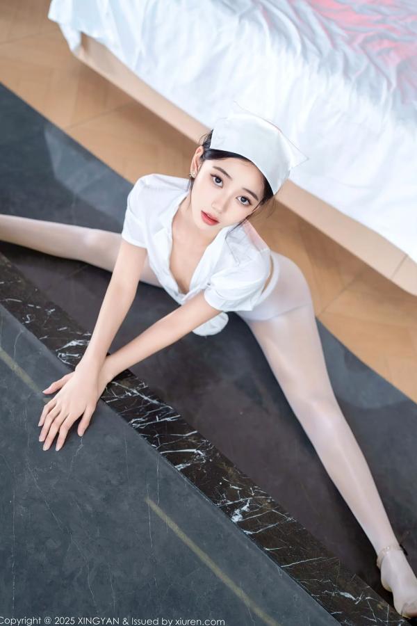 时安安Camellia 时安安  [XINGYAN]星颜社 2025.07.17 Vol.371 时安安：极致护士制服诱惑，透亮白丝私房写真，性感与清纯的完美演绎 [76P]第71张图片