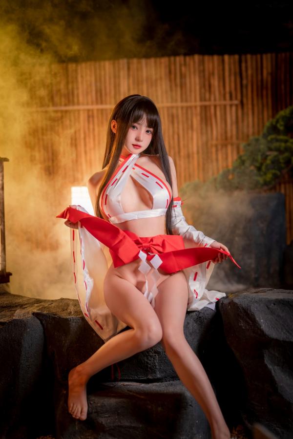 桜井宁宁 樱井宁宁  桜井宁宁-045-纯洁巫女：温泉氤氲大尺度私房，极致纯欲和风诱惑第10张图片