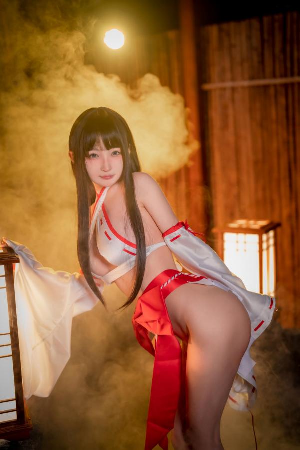 桜井宁宁 樱井宁宁  桜井宁宁-045-纯洁巫女：温泉氤氲大尺度私房，极致纯欲和风诱惑第27张图片