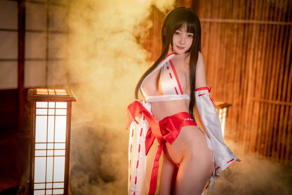 桜井宁宁 樱井宁宁  桜井宁宁-045-纯洁巫女：温泉氤氲大尺度私房，极致纯欲和风诱惑第30张图片