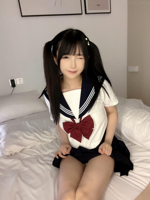 桜井宁宁 樱井宁宁  桜井宁宁-065-09月partme会员：制服诱惑与连体泳衣私房写真，居家元气少女的极品视觉盛宴第57张图片