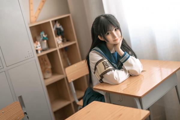桜井宁宁 樱井宁宁  桜井宁宁-048-风纪委员：校园制服诱惑与黑丝角色扮演，演绎禁忌美学的极致性感写真第38张图片