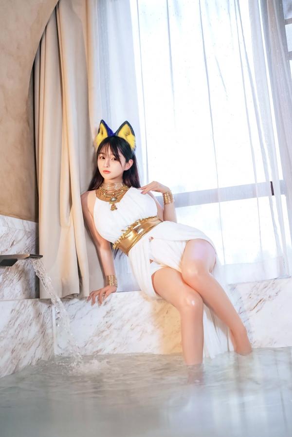 桜井宁宁 樱井宁宁  桜井宁宁 - 古埃及风格白色猫娘室内湿身Cosplay诱惑私房写真 [132P]第2张图片
