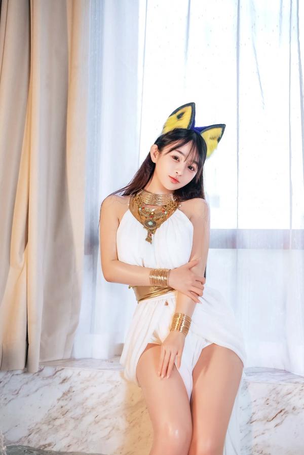 桜井宁宁 樱井宁宁  桜井宁宁 - 古埃及风格白色猫娘室内湿身Cosplay诱惑私房写真 [132P]第3张图片