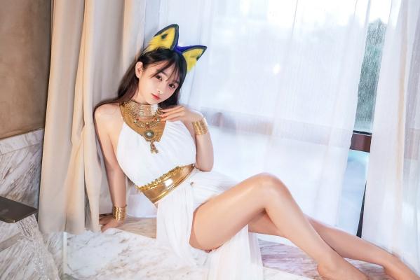 桜井宁宁 樱井宁宁  桜井宁宁 - 古埃及风格白色猫娘室内湿身Cosplay诱惑私房写真 [132P]第4张图片