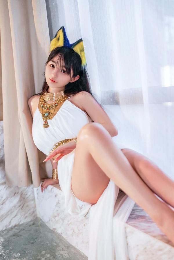 桜井宁宁 樱井宁宁  桜井宁宁 - 古埃及风格白色猫娘室内湿身Cosplay诱惑私房写真 [132P]第7张图片