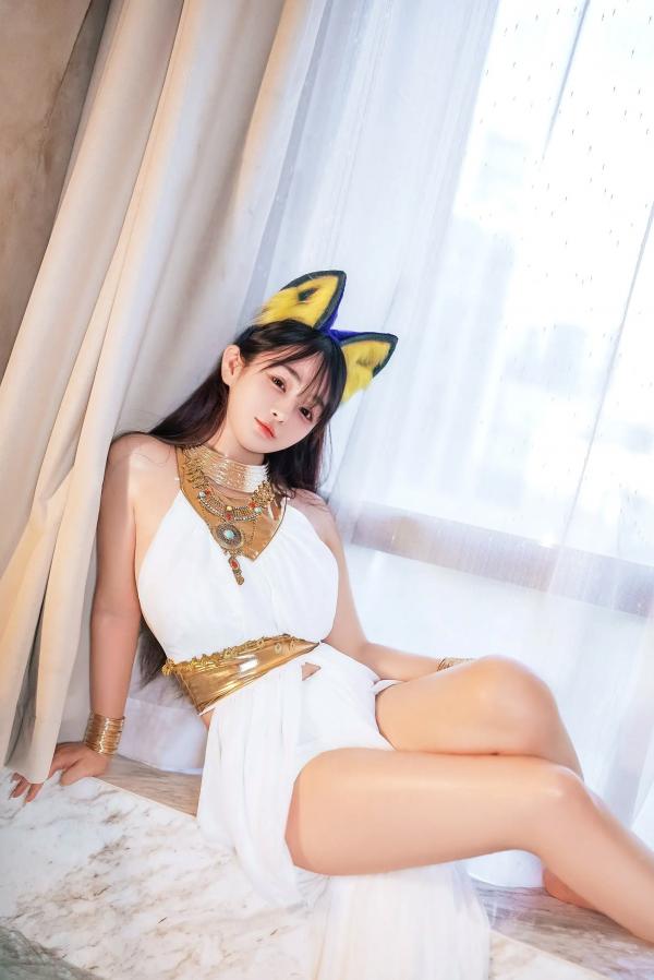 桜井宁宁 樱井宁宁  桜井宁宁 - 古埃及风格白色猫娘室内湿身Cosplay诱惑私房写真 [132P]第15张图片