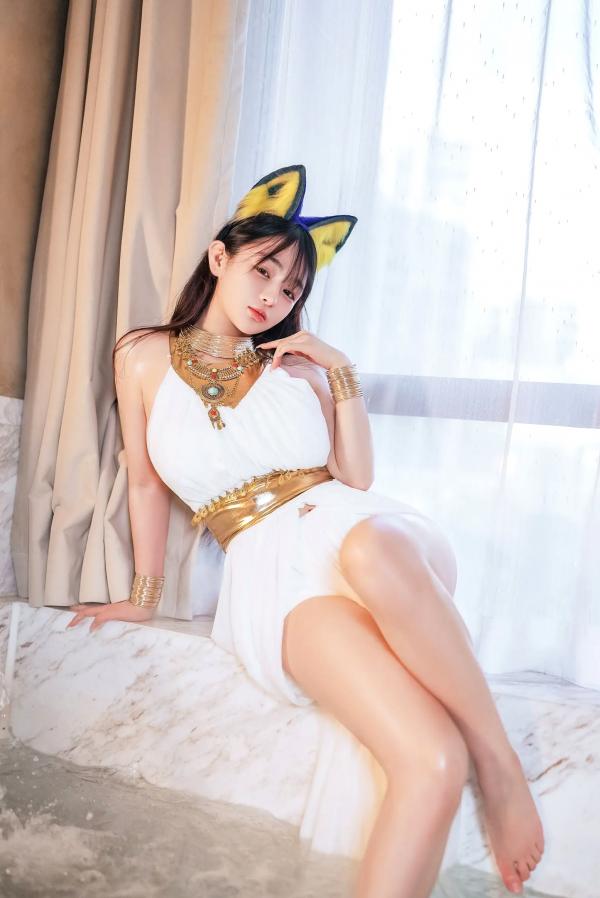 桜井宁宁 樱井宁宁  桜井宁宁 - 古埃及风格白色猫娘室内湿身Cosplay诱惑私房写真 [132P]第16张图片
