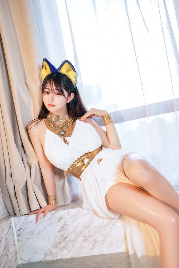 桜井宁宁 樱井宁宁  桜井宁宁 - 古埃及风格白色猫娘室内湿身Cosplay诱惑私房写真 [132P]第18张图片
