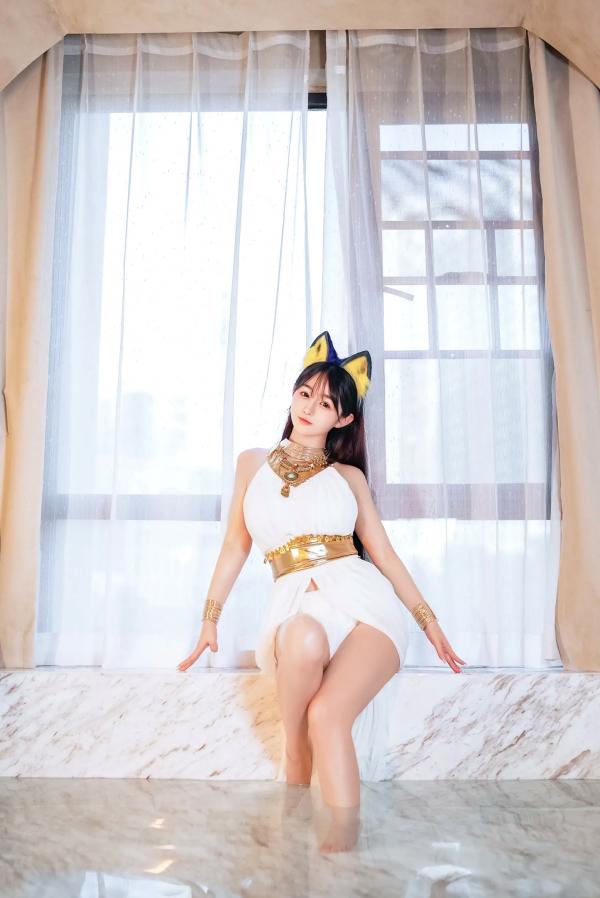 桜井宁宁 樱井宁宁  桜井宁宁 - 古埃及风格白色猫娘室内湿身Cosplay诱惑私房写真 [132P]第23张图片